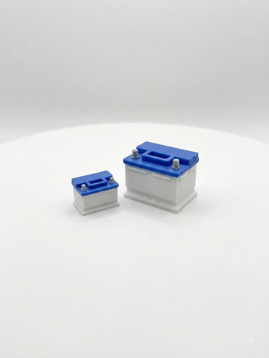 Batería de carro a escala 1:10 y 1:18