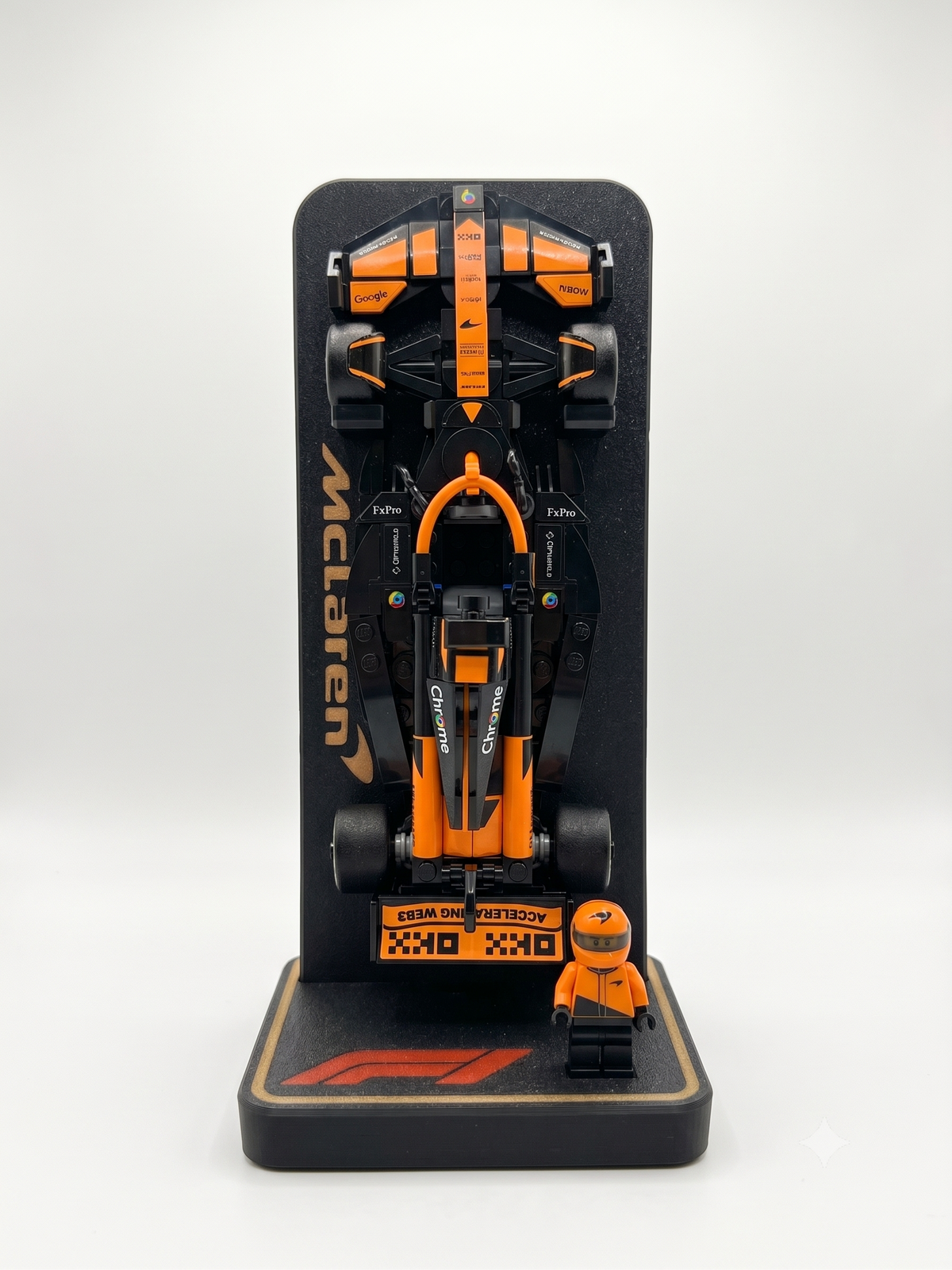 Stand para carrito de Formula 1 de Lego