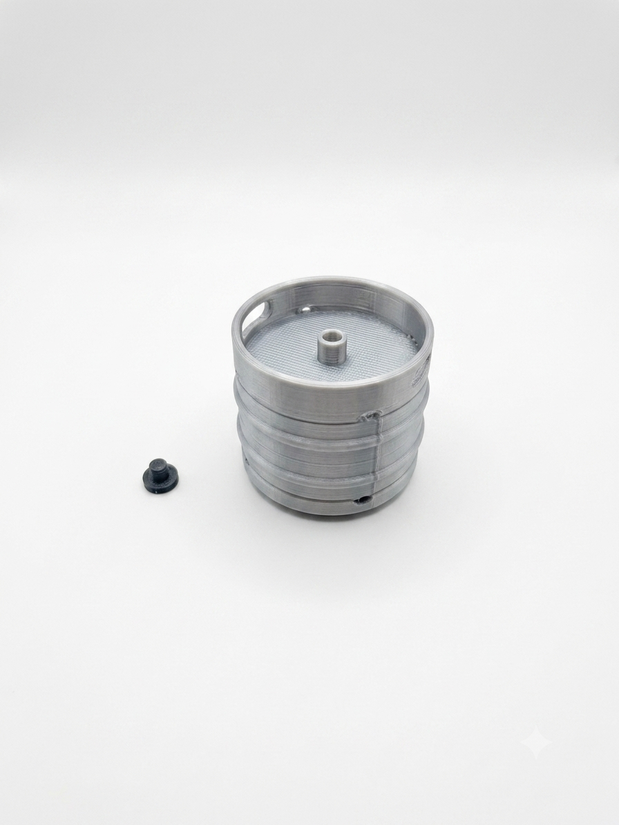Keg de Cerveza decorativo para RC escala 1:10 y 1:18