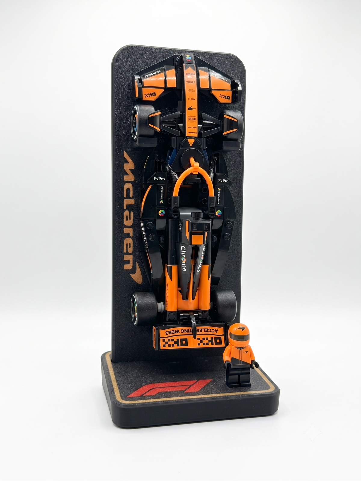 Stand para carrito de Formula 1 de Lego