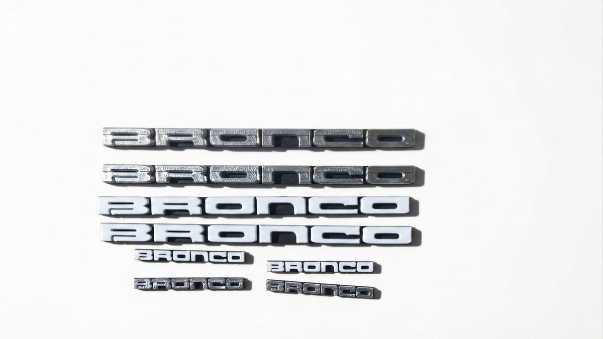 Emblema de Ford bronco a escala